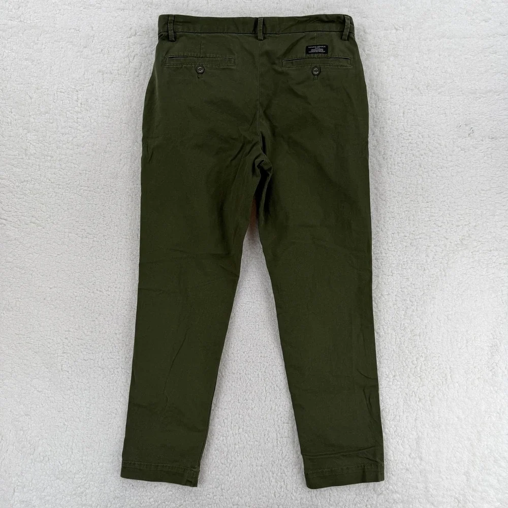 Banana Republic Pants Mens 31x30 Green‎ Slim Tapered Fit Chino Stretch (31x27)